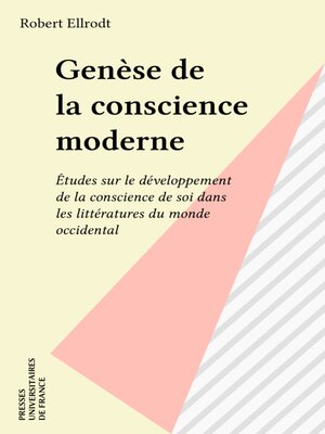 cover image of Genèse de la conscience moderne